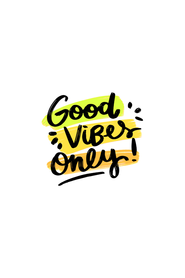 'good Vibes Only'  Wall Art (Framed)